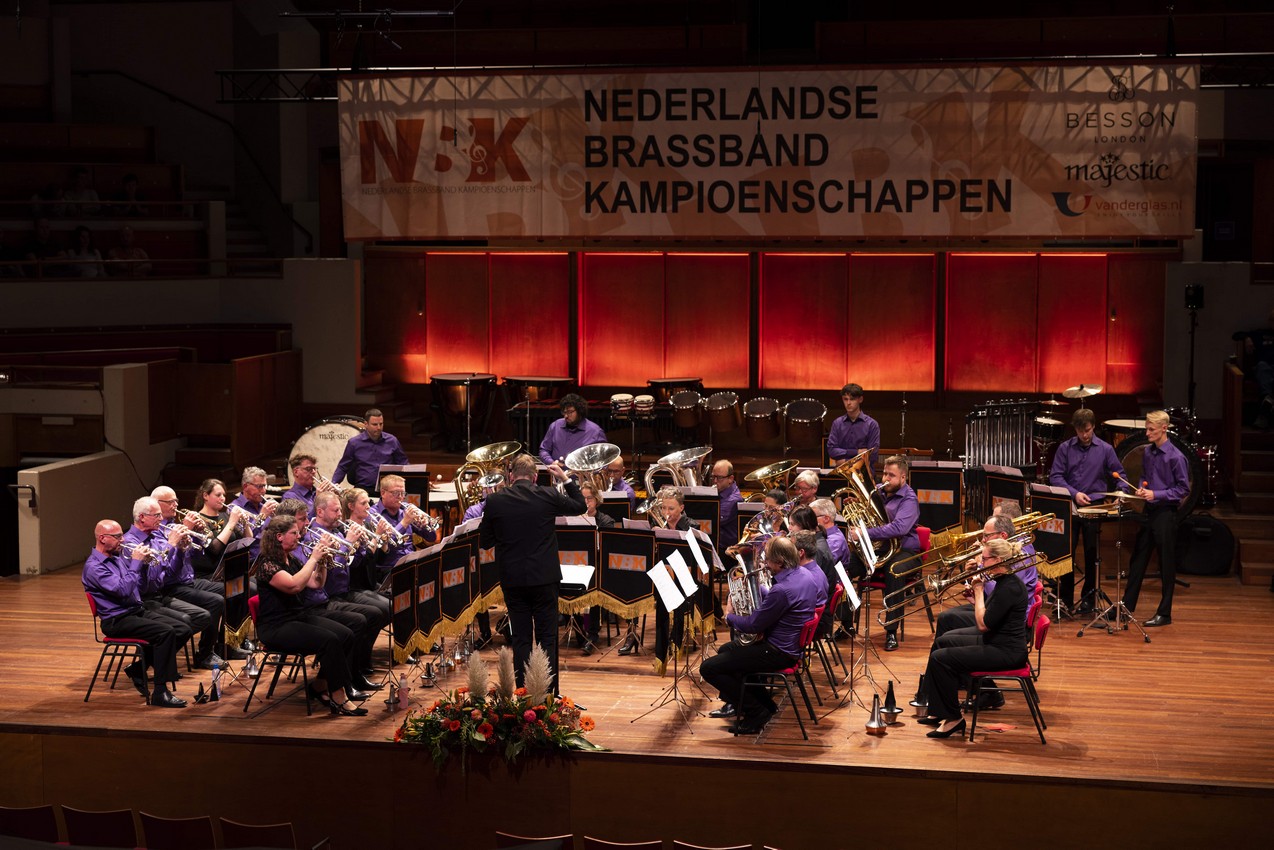 Brassband Heman kijkt terug op een geslaagde deelname aan de Nederlandse Brassband Kampioenschappen