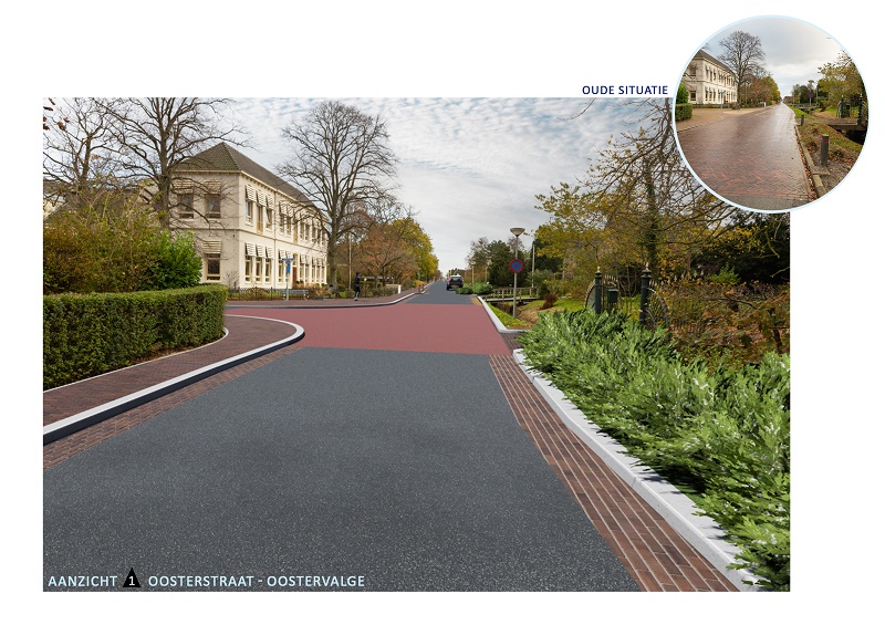 College Het Hogeland stemt in met definitief ontwerp Oosterstraat en omgeving Warffum
