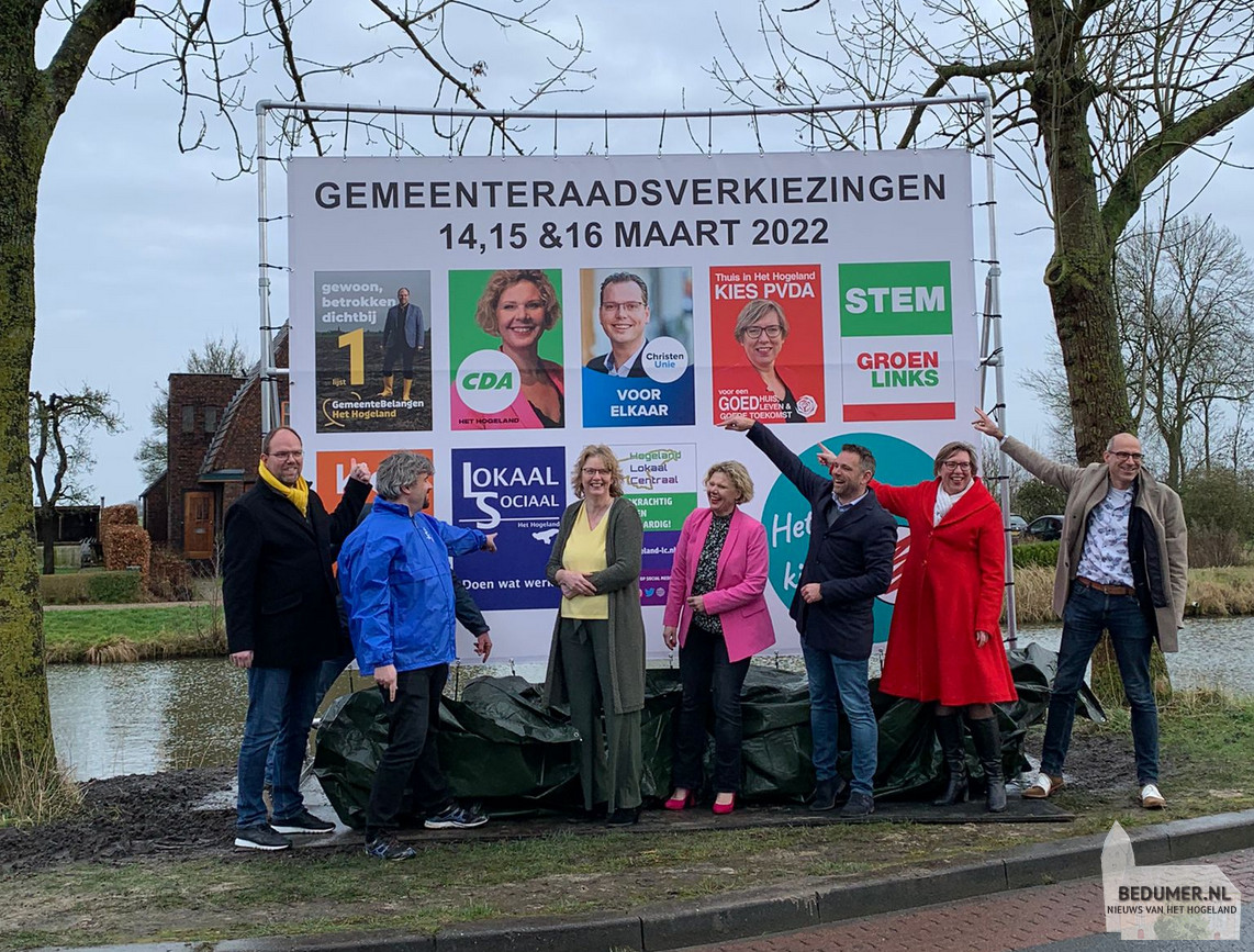 Verkiezingen voor de gemeenteraad 2022 op 14, 15 en 16 maart - gemeente Het Hogeland