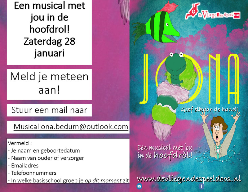 Musical Jona -  Maranathakerk zaterdag 28 januari